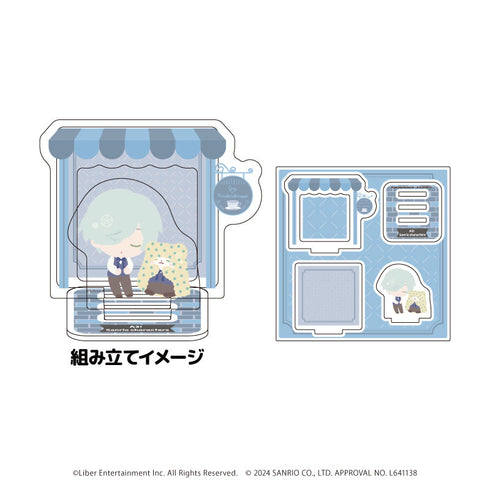 『A3!×Sanrio characters』アクリルスタンドプレート21/御影 密×まるもふびより(ミニキャライラスト)